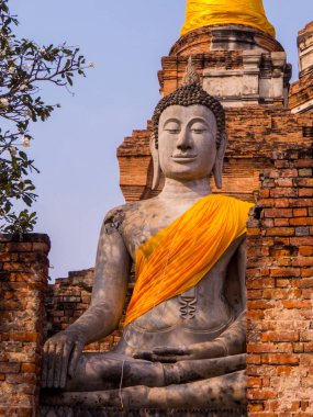 Wat Yai Chai Mongkhon (veya Mongkol), Tarihi Ayutthaya Şehri, Tayland 