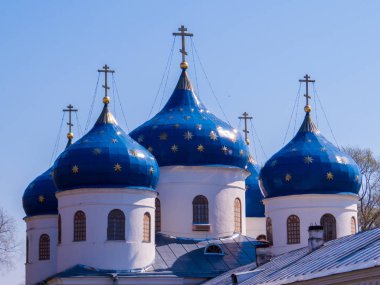 Kutsal Haç Yüceltme Katedrali, Yuriev Manastırı, Veliky Novgorod, Rusya 