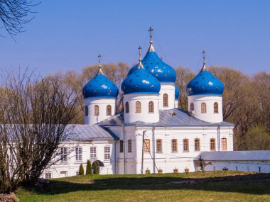 Kutsal Haç Yüceltme Katedrali, Yuriev Manastırı, Veliky Novgorod, Rusya 
