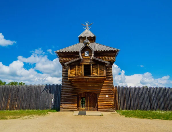 Museo Arquitectónico-Etnográfico Taltsy, Irkutsk, Siberia, Rusia — Foto de Stock