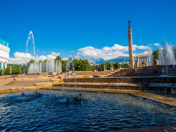 Cumhuriyet Meydanı, Almatı, Kazakistan — Stok fotoğraf