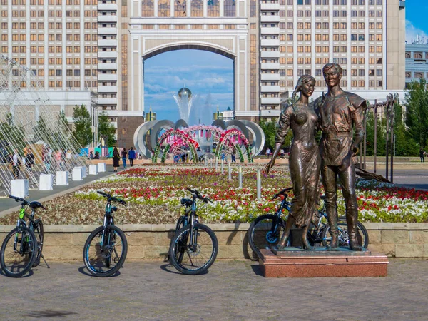 Parque de los amantes, Astana (Nur-Sultan), Kazajstán — Foto de Stock