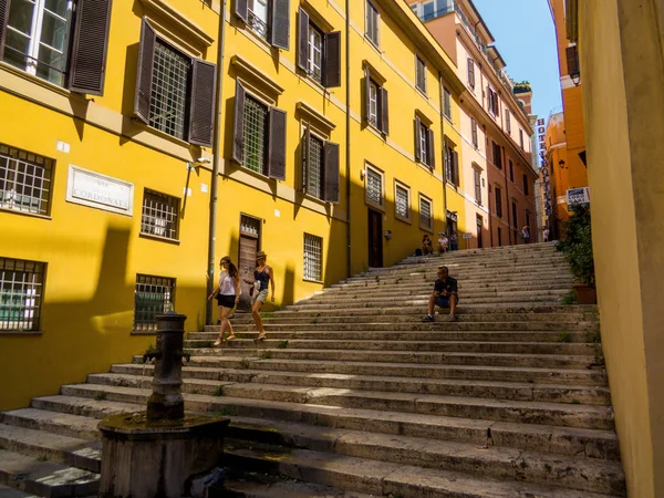 Trois escaliers de cannelles, Rome, Italie — Photo