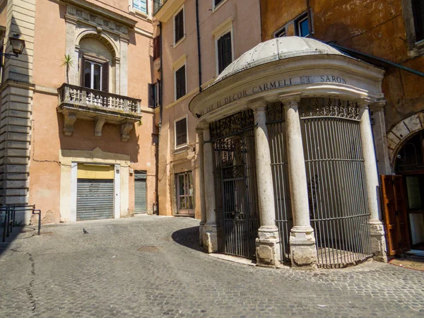 Rome Italy July 2018 View Tempietto Del Carmelo Jewish Ghetto — Stock Photo, Image
