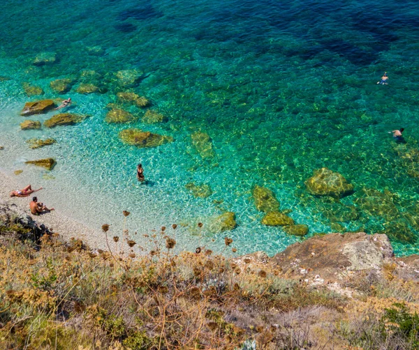 Strand von sansone, insel elba, italien — Stockfoto