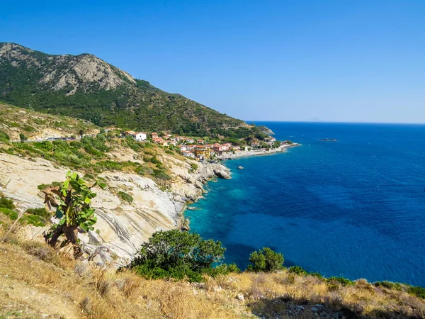 Pomonte Beach, Marciana, Elba, Toscane, Italië — Stockfoto