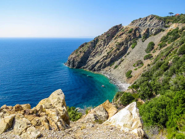 Zanca Beach, Elba, Toskania, Włochy — Zdjęcie stockowe