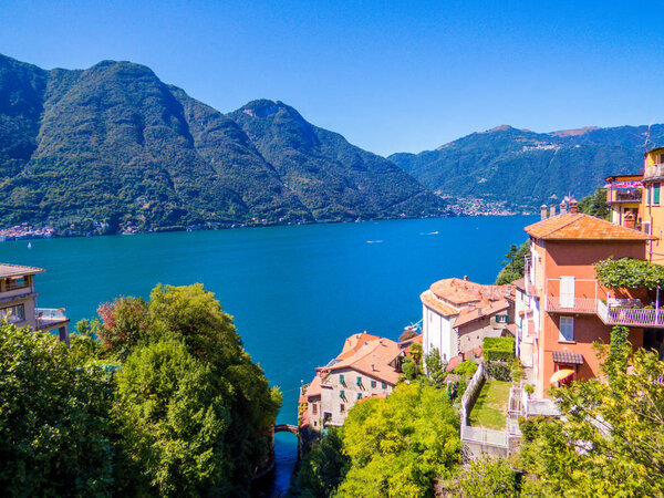 View of Nesso, Lake of Como, Italy