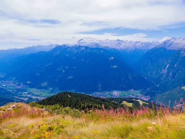 Doss del Sabion, utsikt över Val Rendena, Trentino-Alto Adige, Dolomiterna, norra Italien — Stockfoto