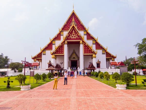 Wat Na Phra Meru, Ayutthaya, Thaïlande — Photo