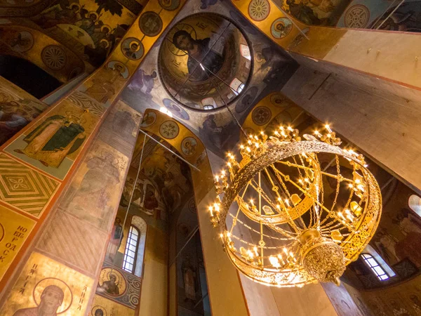 Innenraum der Georgskathedrale, Komplex des Juriev-Klosters, Veliky Novgorod, Russland — Stockfoto