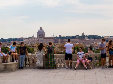 Belvedere Terrace, Pincian Hill, Roma, İtalya 