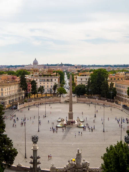 Piazza del Popolo, Roma, İtalya — Stok fotoğraf