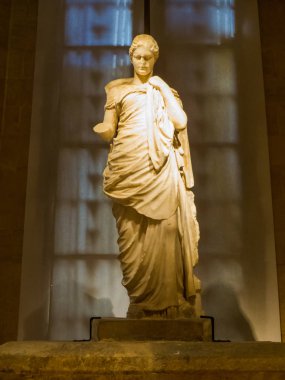 Statue of Hygeia (or Hygieia), National Museum of Beirut, Lebanon  clipart
