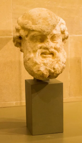 Silene ' s Head, Sanctuary of Eshmun, Beirut Nationalmuseum, Libanon — Stockfoto