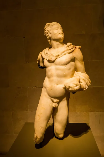Márvány szobor az Isten Mercury, a nemzeti Múzeum Bejrút, Libanon — Stock Fotó