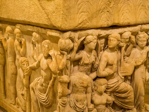 Sarcofago di marmo, Museo Nazionale di Beirut, Libano — Foto Stock