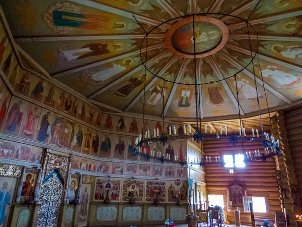 Petersburg Russland Juli 2020 Blick Das Innere Der Hölzernen Marienkirche — Stockfoto