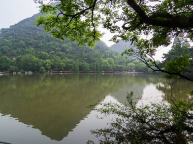 Guilin, Guangxi, Çin 'deki Ludi Manzarası