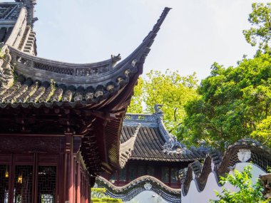 Şangay, Çin 'deki Yu Garden manzarası