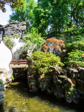 Şangay, Çin 'deki Yu Garden manzarası