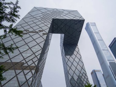 Pekin, Çin - 4 Mayıs 2024: CCTV Genel Merkezi.