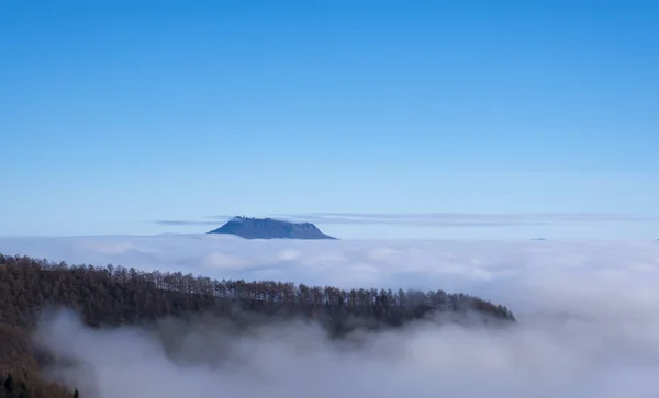 Morgennebel Den Bergen Des Naturparks Aiako Harriak Baskenland — Stockfoto