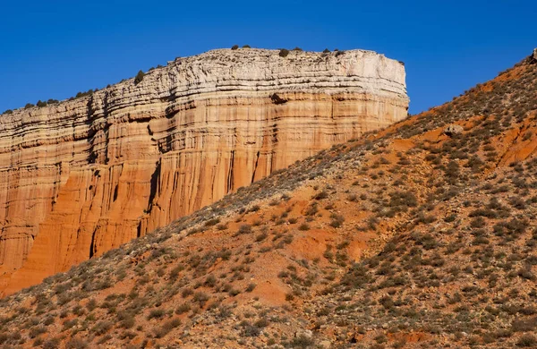 Rambla Barrachina Lugar Desierto Pizarras Rojas Teruel España —  Fotos de Stock