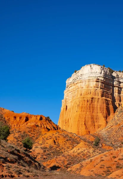 Rambla Barrachina Lugar Desierto Pizarras Rojas Teruel España —  Fotos de Stock