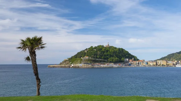 Sun Beach Bay Concha City San Sebastian Spain — Stock Photo, Image