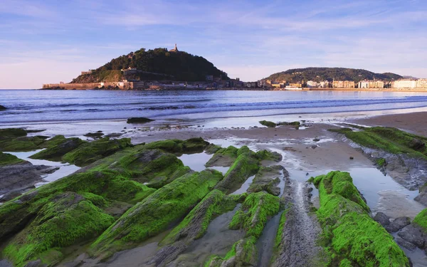 Concha Beach Cantabrian Sea City San Sebastian Spain Europe — Stock Photo, Image