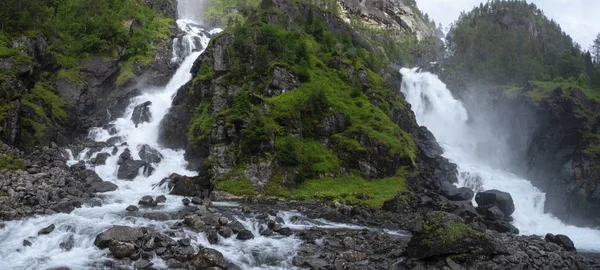 Cascadas Latefossen Noruega —  Fotos de Stock