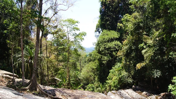 マレーシアの熱帯の島のケダー, ランカウイ, マレーシア - 2015 年 4 月 7 日: ドリアン Perangin 滝. — ストック写真