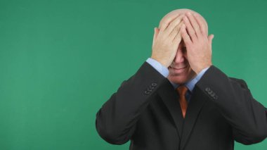 Sinirli ve tedirgin işadamı yapmak hayal kırıklığına el hareketleri