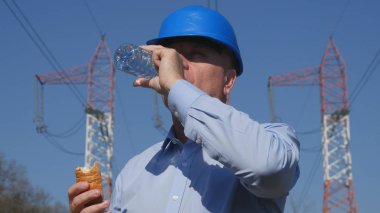 Take kahvaltı yemek bir aperatif ve içecek temiz su mühendisi