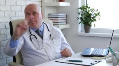 Hayır yapma kendine güvenen tıbbi kişi işareti bir uyarı hareketleri el