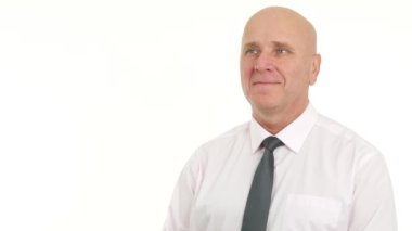 İşadamı görüntü kal ve kendinden emin bir röportajda arıyorsunuz gülümse