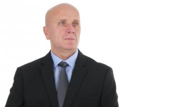 Ciddi iş adamı görüntü önce bir iş görüşmesi yapmak Merhaba el hareketleri