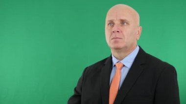 Hiçbir işaret hayal kırıklığına işadamı gösteren olumsuzlama parmak hareketleri yapmak