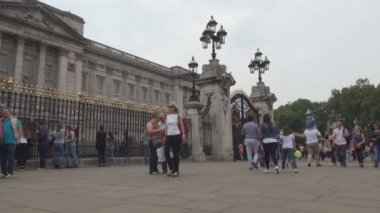 Buckingham Sarayı turist ziyaret Landmark Victoria Anıtı yer önü