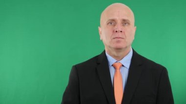 Uyarı yok işareti kamera seyir işadamının el jestleri (Ultra High Definition, Ultrahd, Ultra Hd, Uhd, 4k, 3840 x 2160)