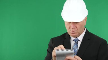 Mühendis yazma bir defter bir kalem kullanarak bazı teknik notlar (Ultra High Definition, Ultrahd, Ultra Hd, Uhd, 4k, 3840 x 2160)