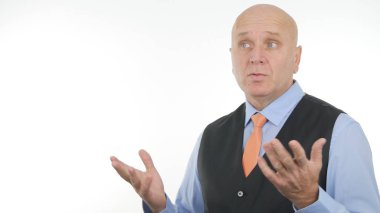 Konuşmak ve iş karşılaşma içinde el hareketi Yöneticisi