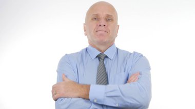 Kendine güvenen işadamı görüntü şirket röportaj tanıtımı