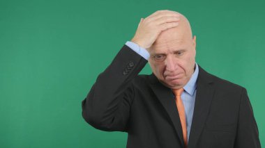 Hayal kırıklığına işadamı yapmak üzgün el hareketleri gergin