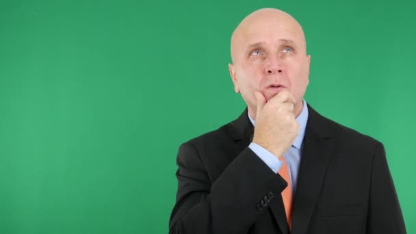 Disappointed Businessman Make Nervous Hand Gestures — Stock Video