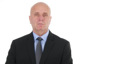 Esneme ve uykuya yorgun ve bıkkın bir işadamı