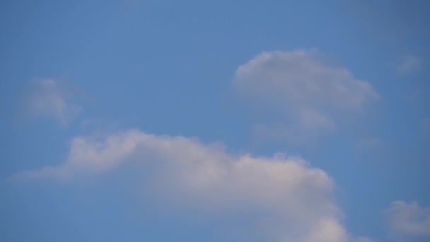 Belle Vue Avec Ciel Bleu Nuages Duveteux Roses — Video