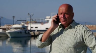 Harbor hücre yapmak kazanan hevesli jest konuşmak mutlu işadamı