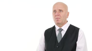 Yorgun işadamı kal ve bekle bak Overworked Falls uykuda esneme Toplantı